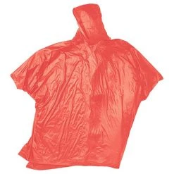 Red Ledge Rain Poncho-Hooded, Vinyl, Peregrine Rain Gear