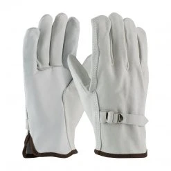 Protective Industrial Products Wildland Gloves Driver Glove Leather & Pull Strap, PIP