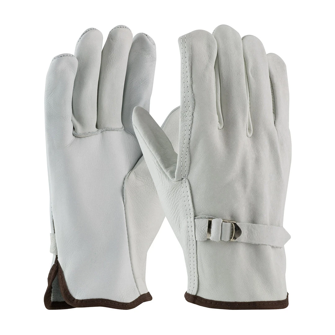 Protective Industrial Products Wildland Gloves Driver Glove Leather & Pull Strap, PIP