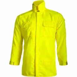 Tecasafe Plus 7 Oz. Brush Shirt (Hi Viz Yellow), CrewBoss