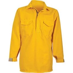 Brush Shirts Nomex IIIA 6 Oz. Hickory Brush Shirt (Yellow), CrewBoss