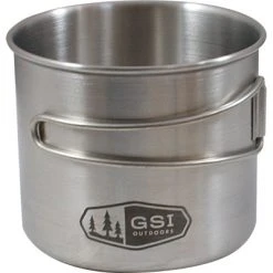 Glacier Bottle Cup/Pot- Stainless Steel (18 Oz.), GSI Outdoors Canteen & Cup
