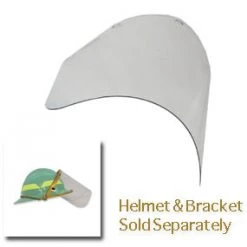 Fire Helmets 8 Inch Polycarbonate Face Shield, Bullard