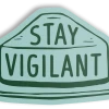 Stay Vigilant-Smokey Bear Sticker, The Landmark Project