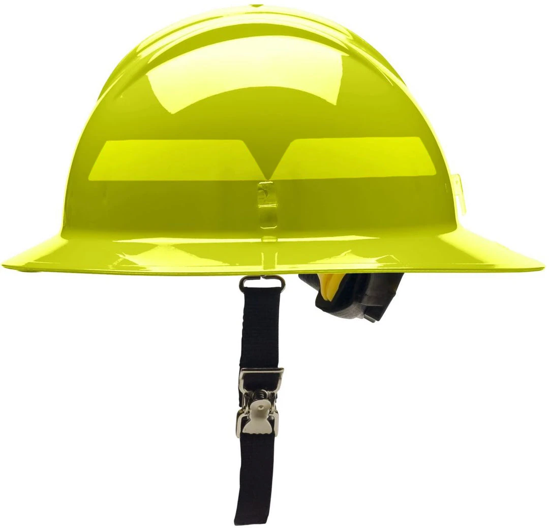 Full Brim Helmet With Ratchet Suspension, Bullard Fire Helmets