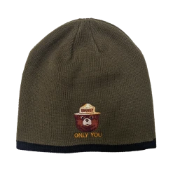 The Supply Cache Inc Deluxe Knit Cap- Only You, Smokey Bear