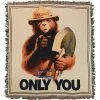 The Supply Cache Inc Throw Blanket (Cotton) Only You, Smokey Bear