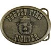 The Supply Cache Inc Belt Buckle- Forest Fire Fighter, Smokey Bear