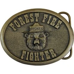 The Supply Cache Inc Belt Buckle- Forest Fire Fighter, Smokey Bear