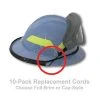Checker's Fire Helmets Replacement Cords (10/pack), Goggle Retainer