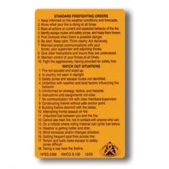 NIFC S-130 Decals, Standard Firefighting Orders/Watch Out Situations-10 Pack (NFES 00238)