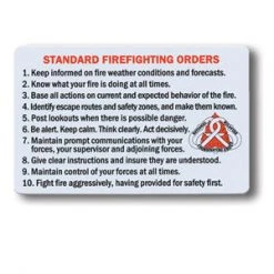 NIFC Cards-S-130 Standard Firefighting Orders/Watch Out Situations-10 Pack (NFES 00239)