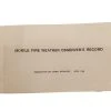 Supplycache.com Mobile Fire Weather Observer's Record Book (NFES 001159)