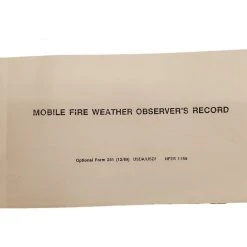 Supplycache.com Mobile Fire Weather Observer's Record Book (NFES 001159)