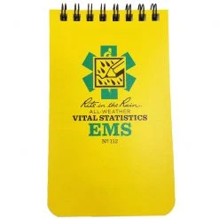 EMS Vital Stats Notebook-3 X 5, Rite In The Rain
