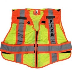 Wildland Overpants And Overcoats Ultrabright 6 Point Breakaway Fire Safety Vest, Fire Ninja