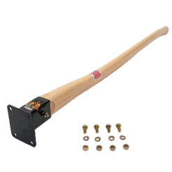 JR Fire Tools Preassembled Rectangle Replacement Handle-40" Hickory, J.R. Fire Tools