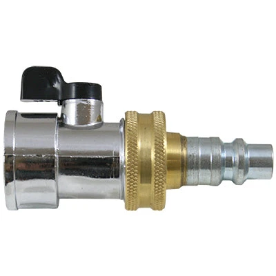 3/4" Backpack Pump Quick Connect W/ Shut-off Valve, De Luna's Shut Offs & Clamps