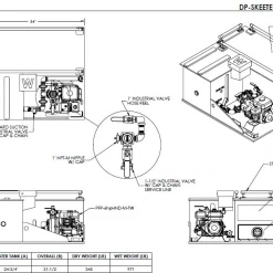 Skid Unit-Skeeter Space Pac 75 Gallon, CET Manufacturing