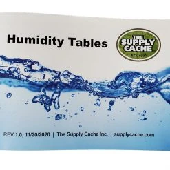 The Supply Cache Inc Humidity Tables Booklet, The Supply Cache Fire Weather