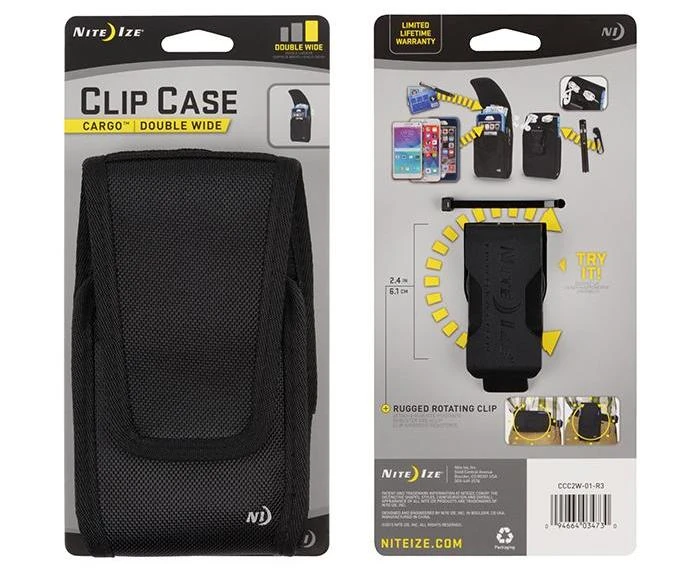 Clip Case Cargo Universal Double Wide Holster, Nite Ize