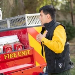 True North Alpha Vest-Nomex Fleece (Black), DragonWear FR Outer Wear