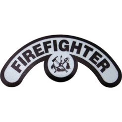 Pacific Reflex Signs Fire Helmets Emblem Crescent Helmet Sticker