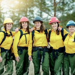 Women's Tecasafe Plus 5.8 Oz Aspen Brush Shirt (Yellow), Green Buffalow