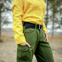 Women's Tecasafe Plus 5.8 Oz Aspen Brush Shirt (Yellow), Green Buffalow