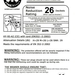 Ear Drumz Ear Plugs With Storage Container, Fire Ninja Earplugs