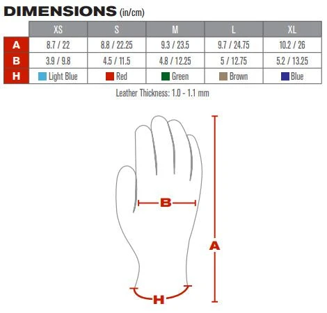 Protective Industrial Products Wildland Gloves Driver Glove Leather & Pull Strap, PIP