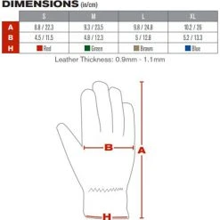 Protective Industrial Products Wildland Gloves Driver Glove Leather & Elastic Back, PIP