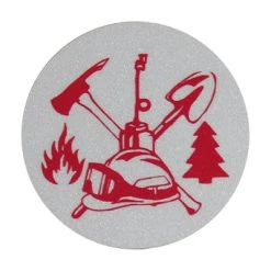Pacific Reflex Signs Wildland Fire Scramble (2-Inch) Round Helmet Sticker
