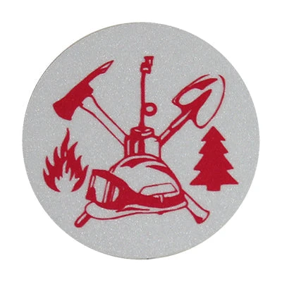 Pacific Reflex Signs Wildland Fire Scramble (2-Inch) Round Helmet Sticker