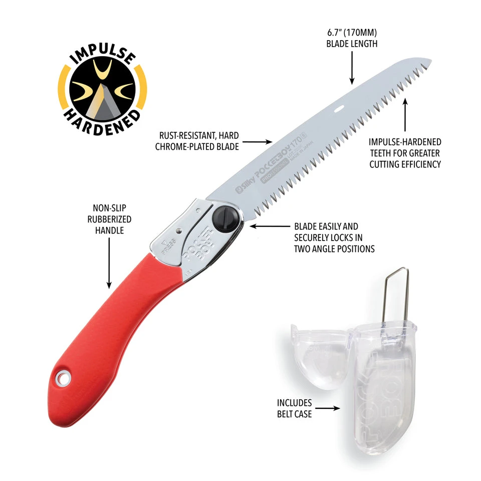 Hand Tools Pocketboy 170mm Folding Saw, Silky